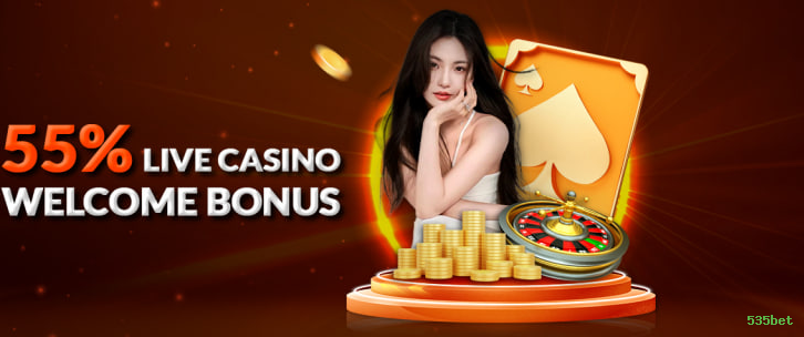 Imagem promocional do cassino online da 535bet mostrando jogos ao vivo
